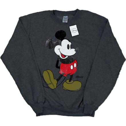 Disney Heren Mickey Mouse Classic Kick Sweatshirt (Donkere Heide)