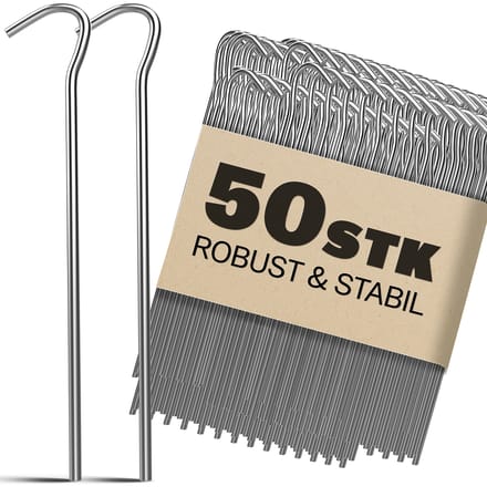 Gardebruk Haringen Set van 50 Gegalvaniseerd Staal lxØ 200x3,5mm