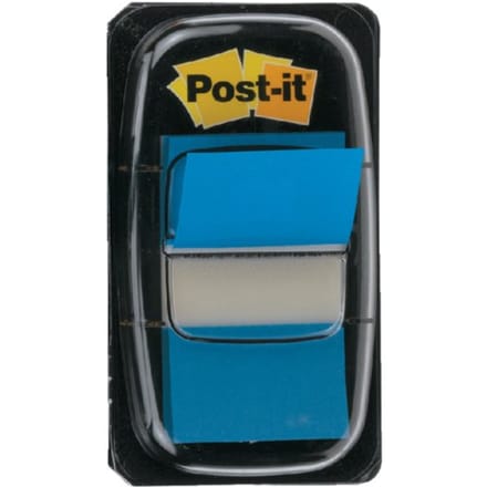 Indextabs post-it 680 25.4x43.2mm blauw 50 tabs
