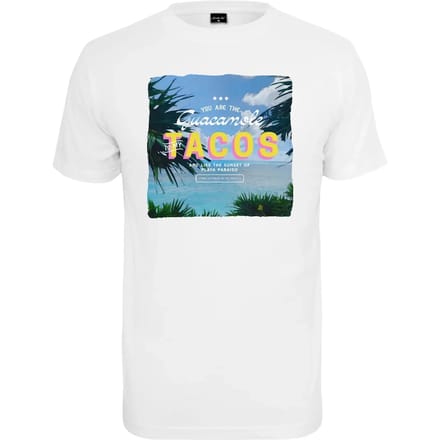 Mister Tee - Tacos Heren T-shirt - M - Wit