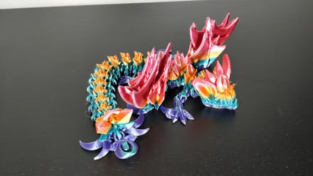 Nightwing dragon gearticuleerde draak fidget