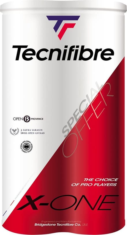 Tecnifibre X-One (4 balls can) BI-PACK - tennisballen