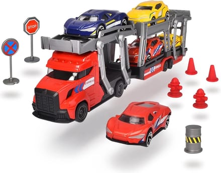Dickie Transporter speelgoedset - kleurrijk kinderspeelgoed met accessoires.