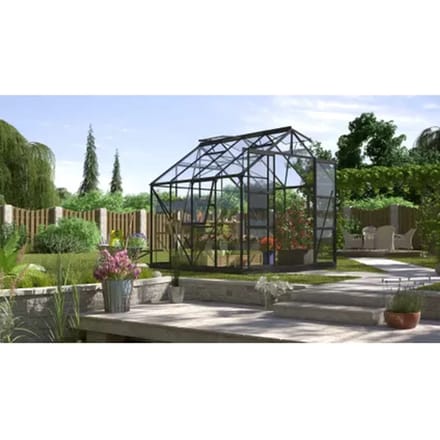 Vitavia Tuinkas Jupiter 6700 - Veiligheidsglas 3mm - Zwart - 257x258x248cm
