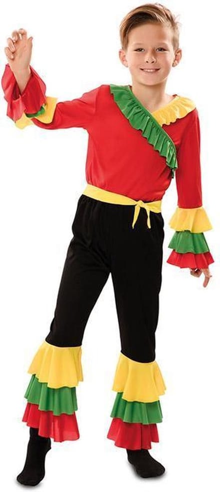 Rumba Danser Kostuum Jongen - 7-9 Jaar