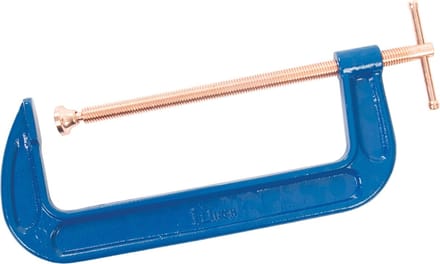 Silverline G-klem - gietijzer - 250 mm - roestbestendig - versterkte schouders