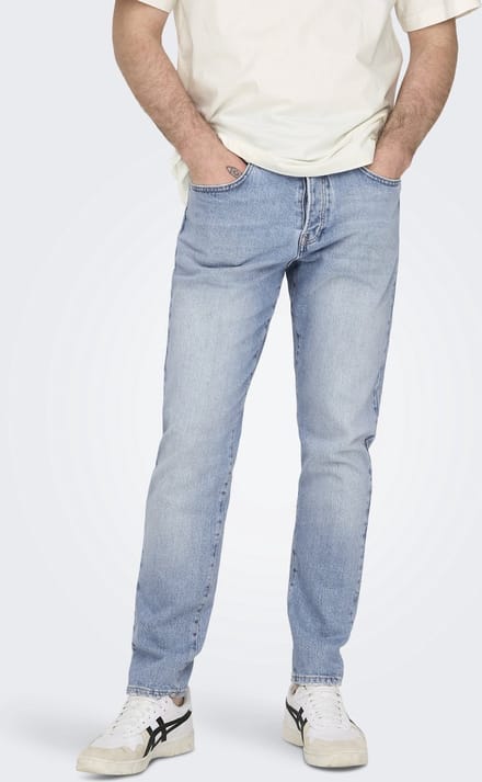ONLY & SONS - ONSYOKE TAPERED LB 9684 DOT DNM NOOS - Heren - Jeans