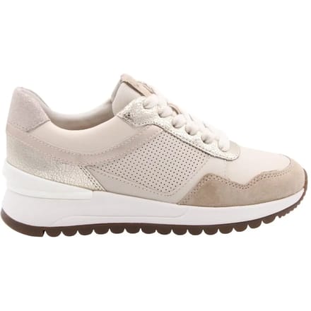 GEOX DESYA DAMES Sneakers - MELKWIT/LICHT GOUD - Maat 40