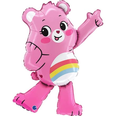 Ballon en Aluminium Troskliwy Miś Rose, Les Bisounours, 75 Cm