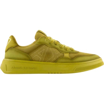 Armani Exchange Heren Logo Trainers (Geel)