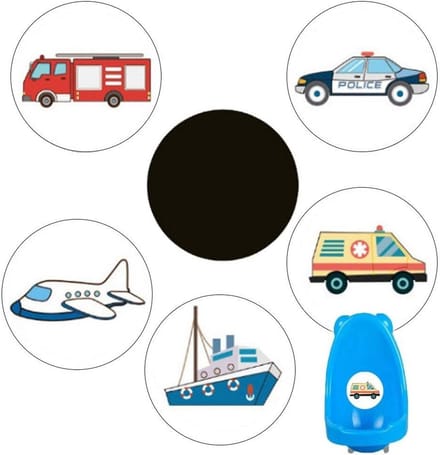 5 Stuks Potty Training Stickers - Herbruikbare Kleurveranderende Plakstickers voor Zindelijkheidstraining