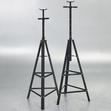 Datona® Assteunen hoog 2 ton set met spindel - 2 stuks - maximale hoogte 190 cm - Zwart