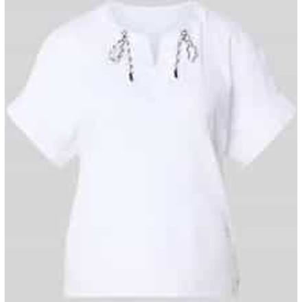T-shirt met tuniekkraag en tunnelkoord