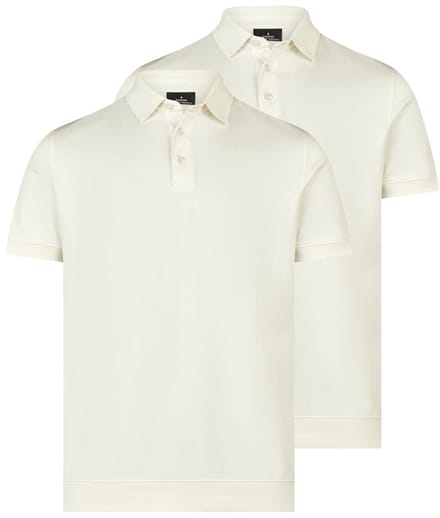 RAGMAN Heren poloshirt 2 pack Basic