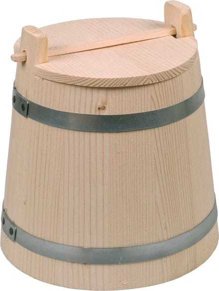 Authentieke houten augurkenpot 2l
