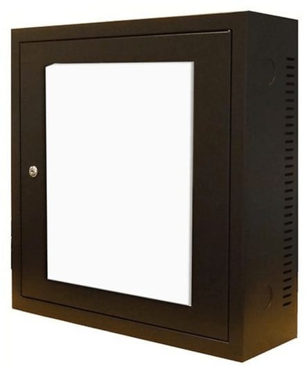 DSIT 3U wandkast met glazen deur 185mm diep - serverbehuizing - serverrack - serverkast - 19 inch