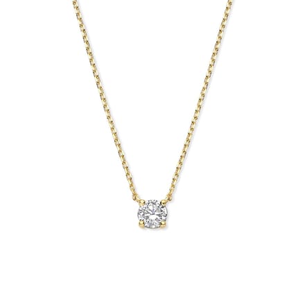 Sparkle14 Ketting Zirkonia 0,8 mm 42 cm - Goud