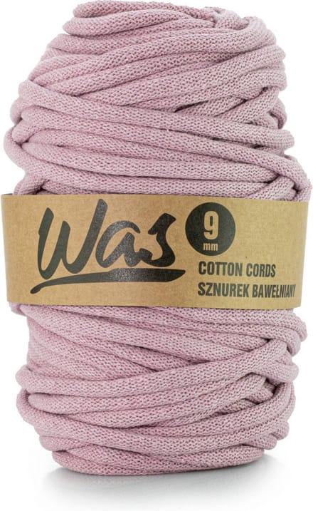 Was - Touw - katoenen - koord - Katoenkoord - macramé - 9 mm x 50 m - vuilroze