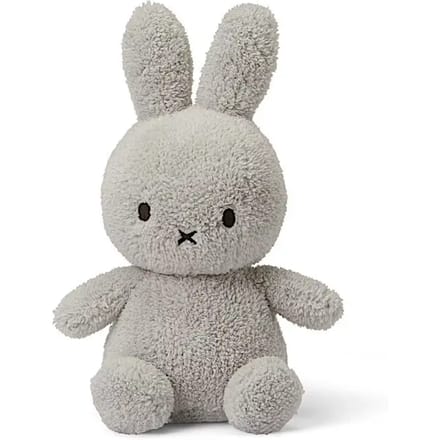 Nijntje terry knuffel, formaat 23 cm., kleur licht grijs