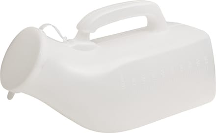 Aidapt Urinaal 1000ml - Anti-morsdeksel handig voor reizen - Wit