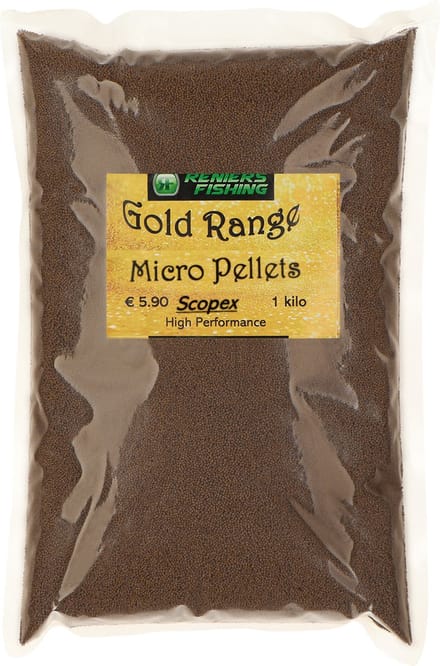 Reniers Fishing Gold Range Method Feeder Micro Pellets 1 Kilo - Smaak : Sweet Bream Caramel