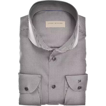John Miller Slim Fit Lange Mouw Overhemden Bruin 5140865-650