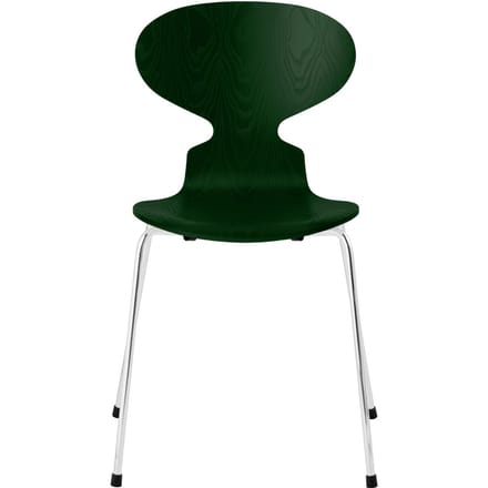 Fritz Hansen Ant Stoel - evergreen - verchroomd
