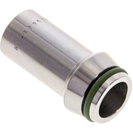 16x2mm RVS Rechte met Lasverbinding 400bar FKM O-ring ISO 8434-1