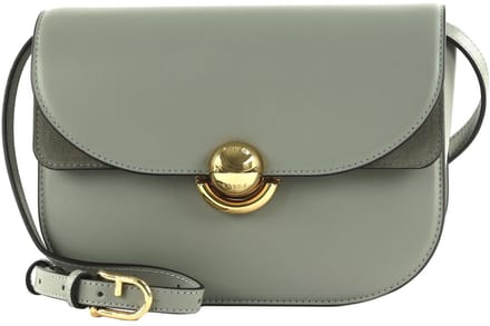 FURLA Leren Schoudertas Sfera Crossbody Round Agave Grijs