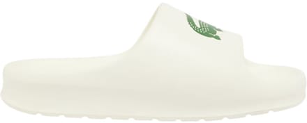 Lacoste Heren Slipper Wit CMA0022/1Y5 Serve Slide 2.0