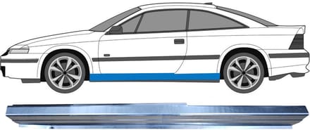 Reparatie dorpel voor Opel Calibra 1990-1997 / Links