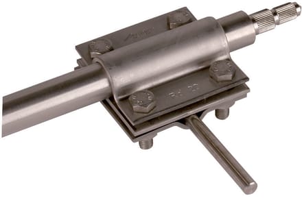 Dehn Aarde Staaf Klem Roestvrij Staal Voor D 20mm Rd 7-10mm Fl -40mm - 610020