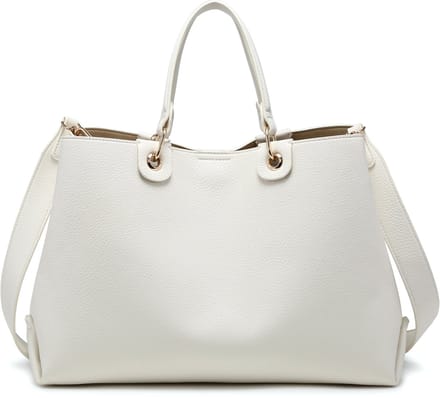 Kassandra & Co - trendy handtas - dubbel handvat - wit