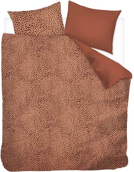Snoozing Odus Dekbedovertrek - Extra breed - 260x200/220 cm - Bruin