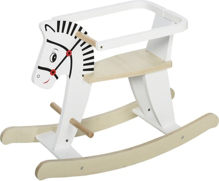 HOMCOM Kinderschommelpaard - Hout - 68x26x48cm - Wit