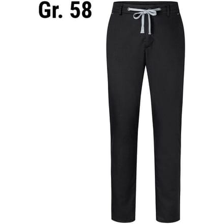 (6 stuks) KARLOWSKY Heren Modern Stretch Chino Broek - Zwart - maat: 58