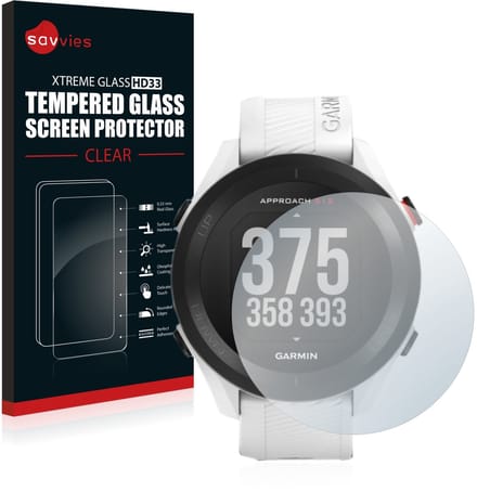 Savvies - Glas Screenprotector voor Garmin Approach S12 - Gehard Beschermglas 9H