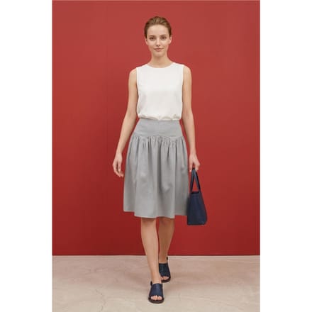 Hoog-Taille Lyocell Crepe Broek