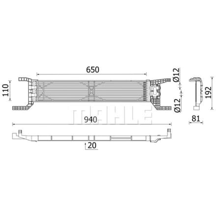Olie radiator MAHLE CLC 324 000P