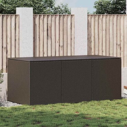 vidaXL - Tuinbox - 180x90x70 - cm - poly - rattan - bruin