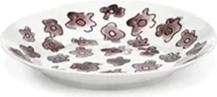 Serax Marni Midnight Flowers Dark Viola diep bord D18cm H2.9cm roze
