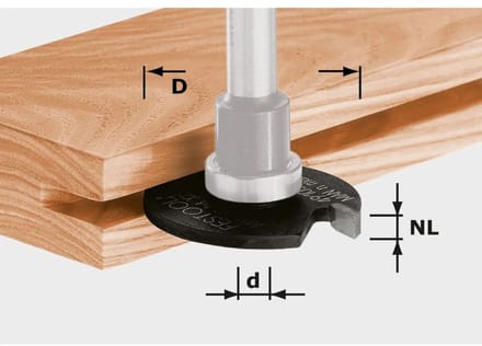 Festool HW D40x3,5 Schijfgroeffrees - 491058