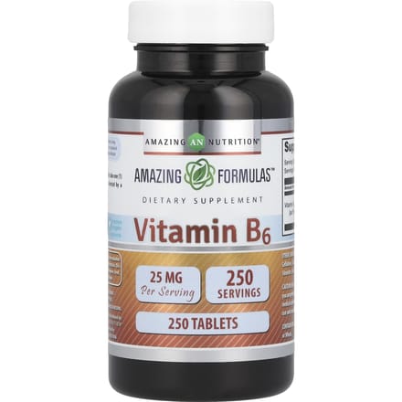 Amazing Nutrition, Vitamine B6, 25mg, 250 comprimés