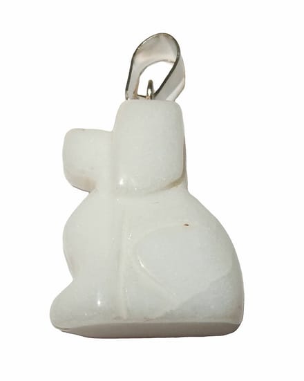 Hanger Hondje Wit Agaat