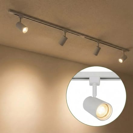 LED 1-fase Rails | Wit | 2 Meter | Dimbaar | Incl. 4x railspots