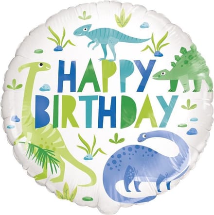 Dinosaurus Helium Ballon Blauw/Groen Unique