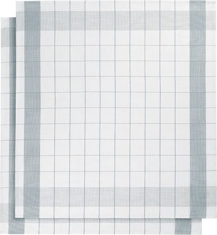 set van 12 keukenhanddoeken - De Witte Lietaer - kleur wit/oxide
