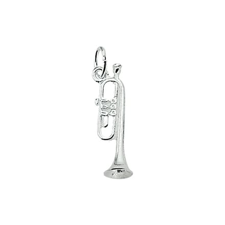 Zilveren Hanger trompet 1003407