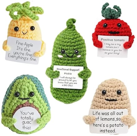 Gebreid Positief Fruit Handgemaakt Cadeau en Decoratie