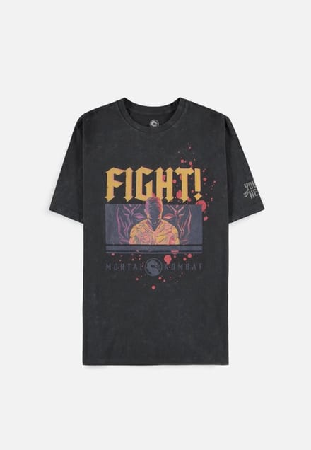 Mortal Kombat - Fight! Heren Tshirt - S - Grijs
